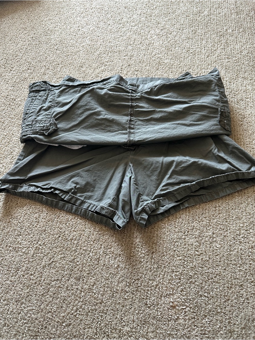 Reitmans Y2K Olive Green Cargo Mini Skort Utility Gorpcore Chic Size 8P - Picture 6 of 10